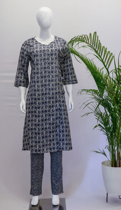 Indigo Top and Pant Set