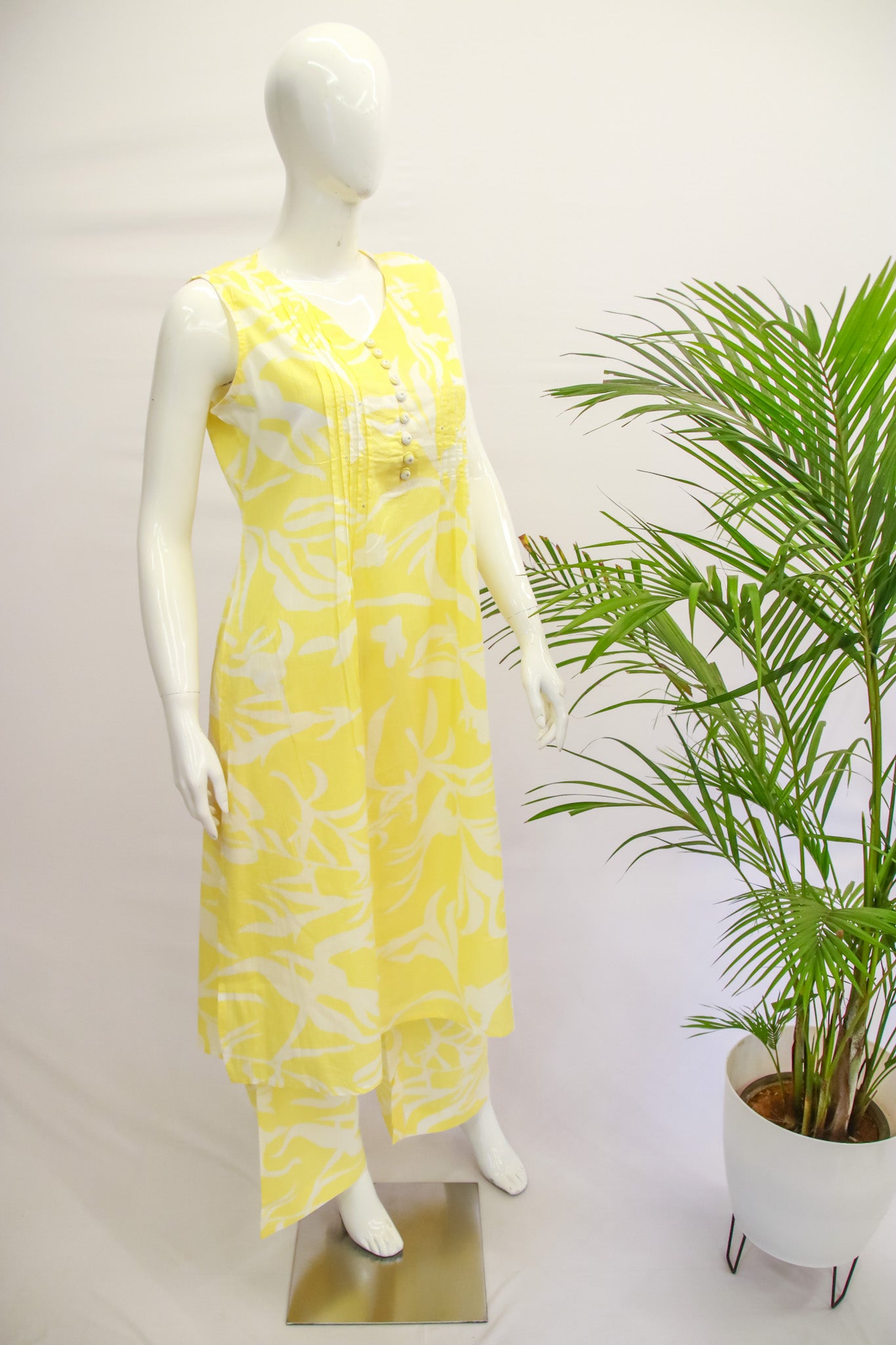 Light Yellow Top and Pant Set