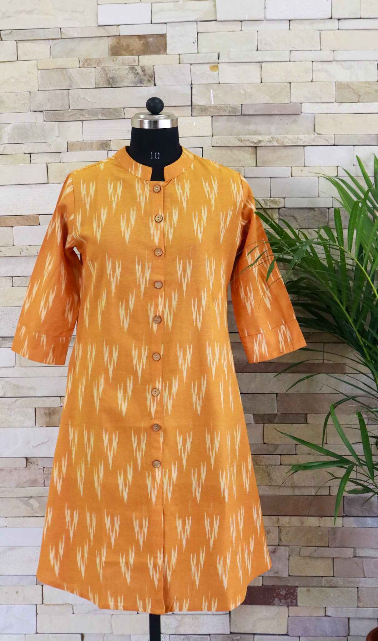 Kurta with Ikkath Print