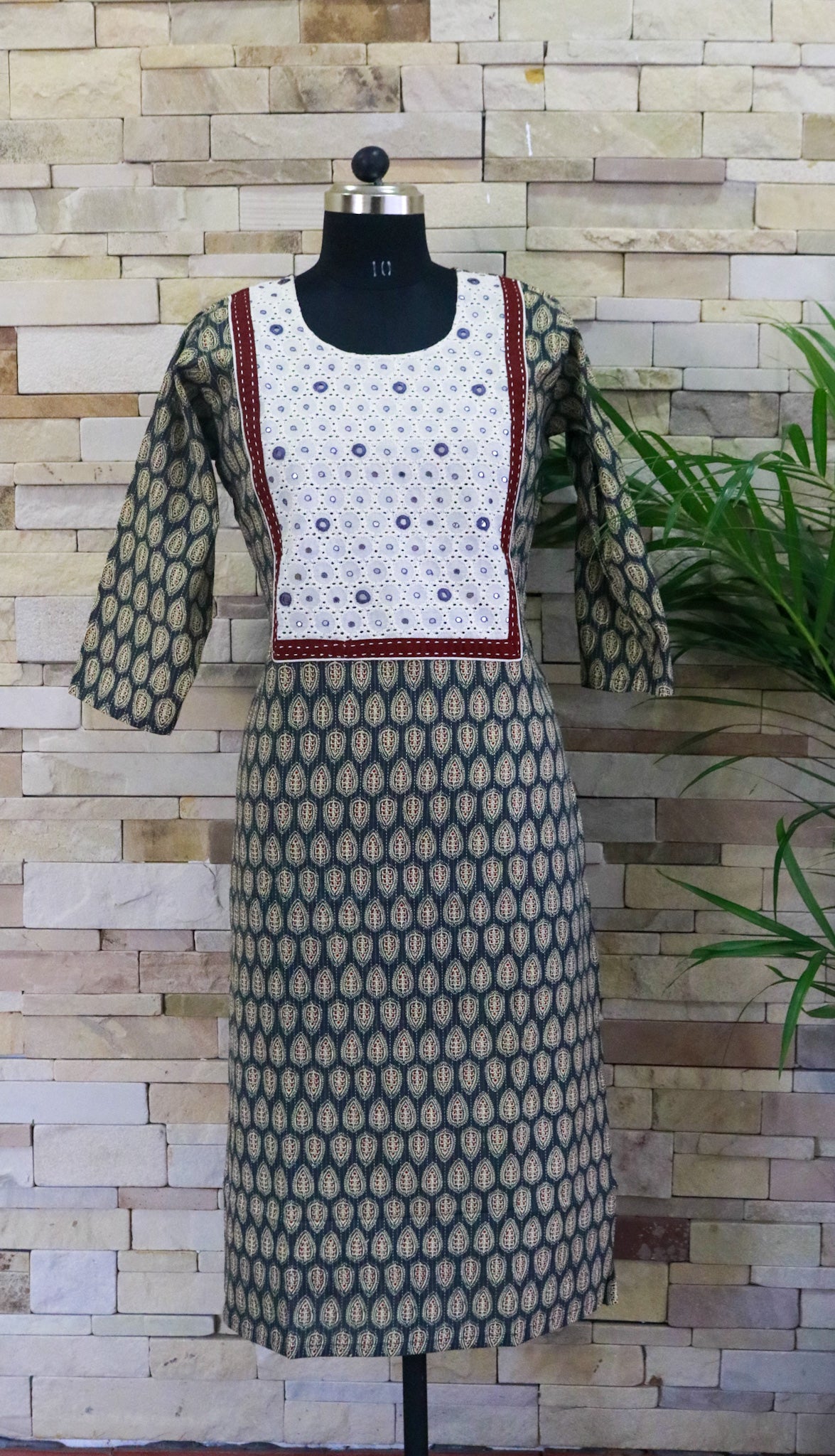 Cotton Green Kurti