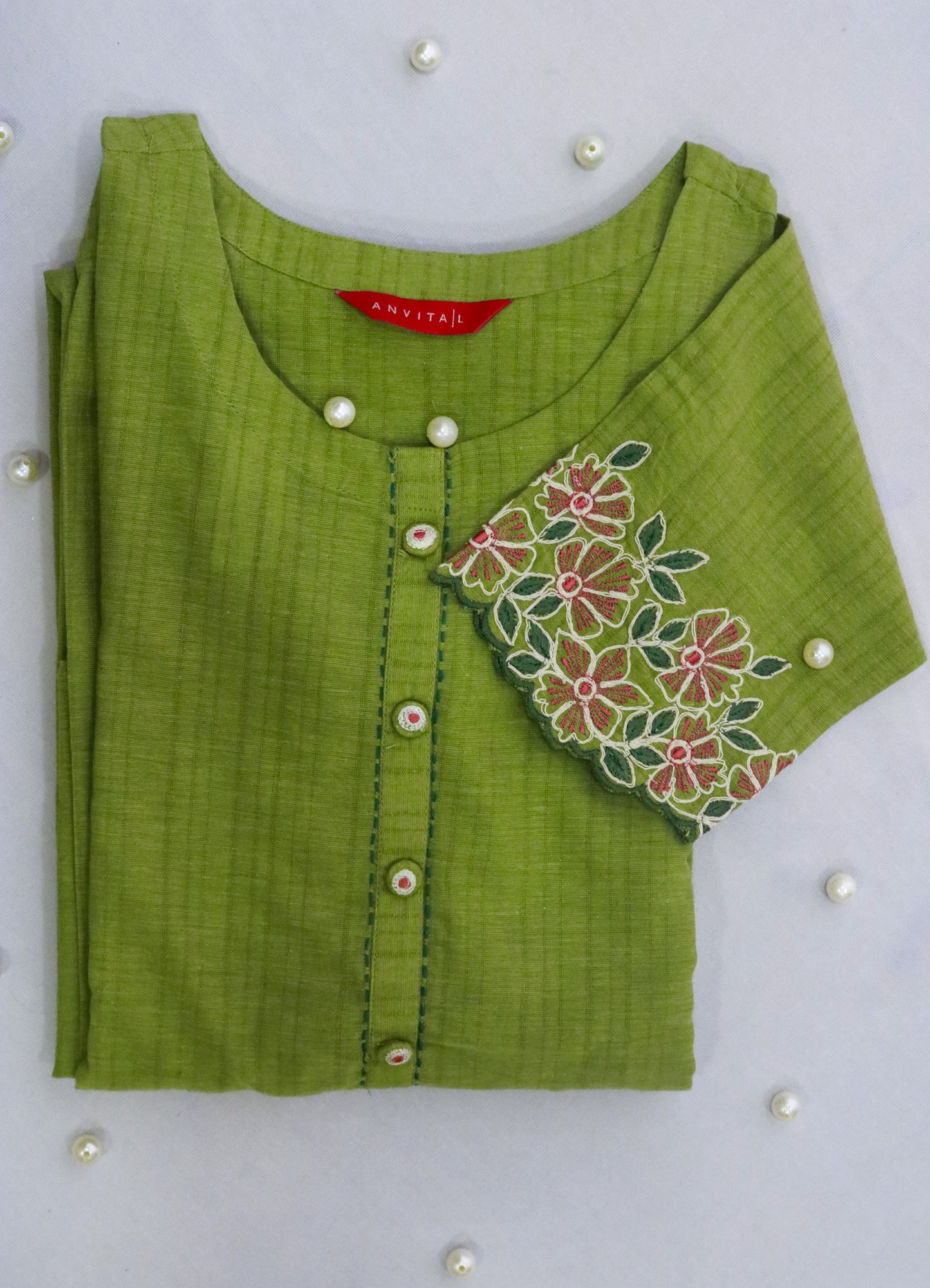 Embroidery Kurti with handwork