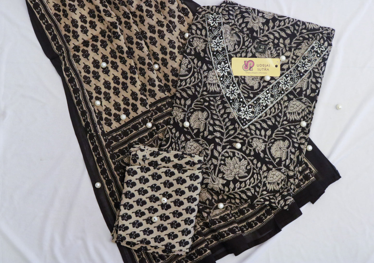 Cotton printed dupatta sets