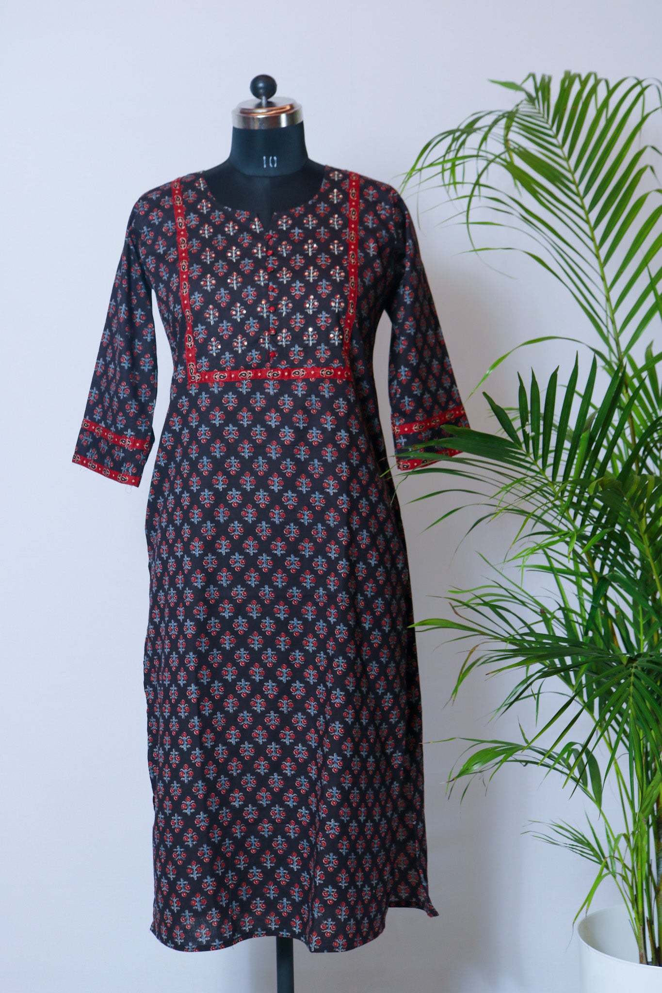 Cotton Print Kalmkari Kurti