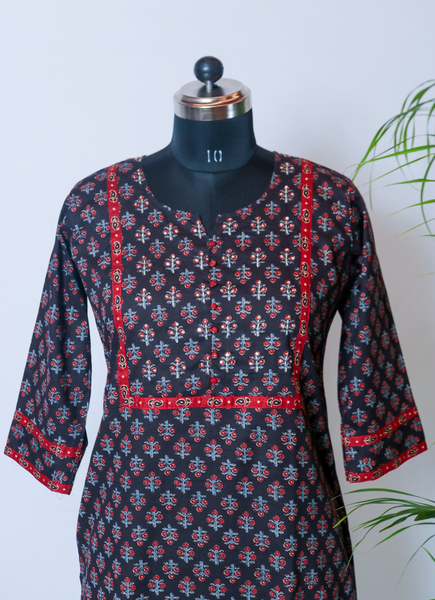 Cotton Print Kalmkari Kurti