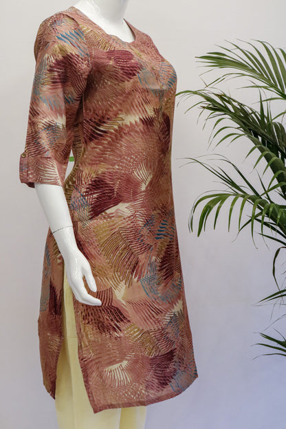 Lilac Muslin Kurti
