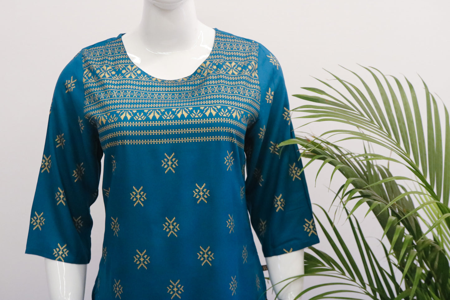 Sea Green Rayon Kurti