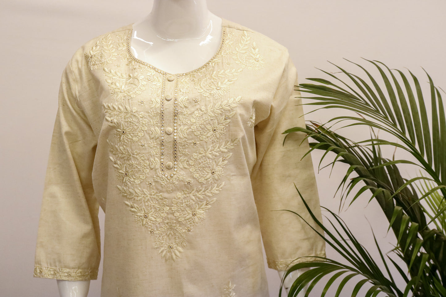 Plus Lucknowi Khadi Kurti