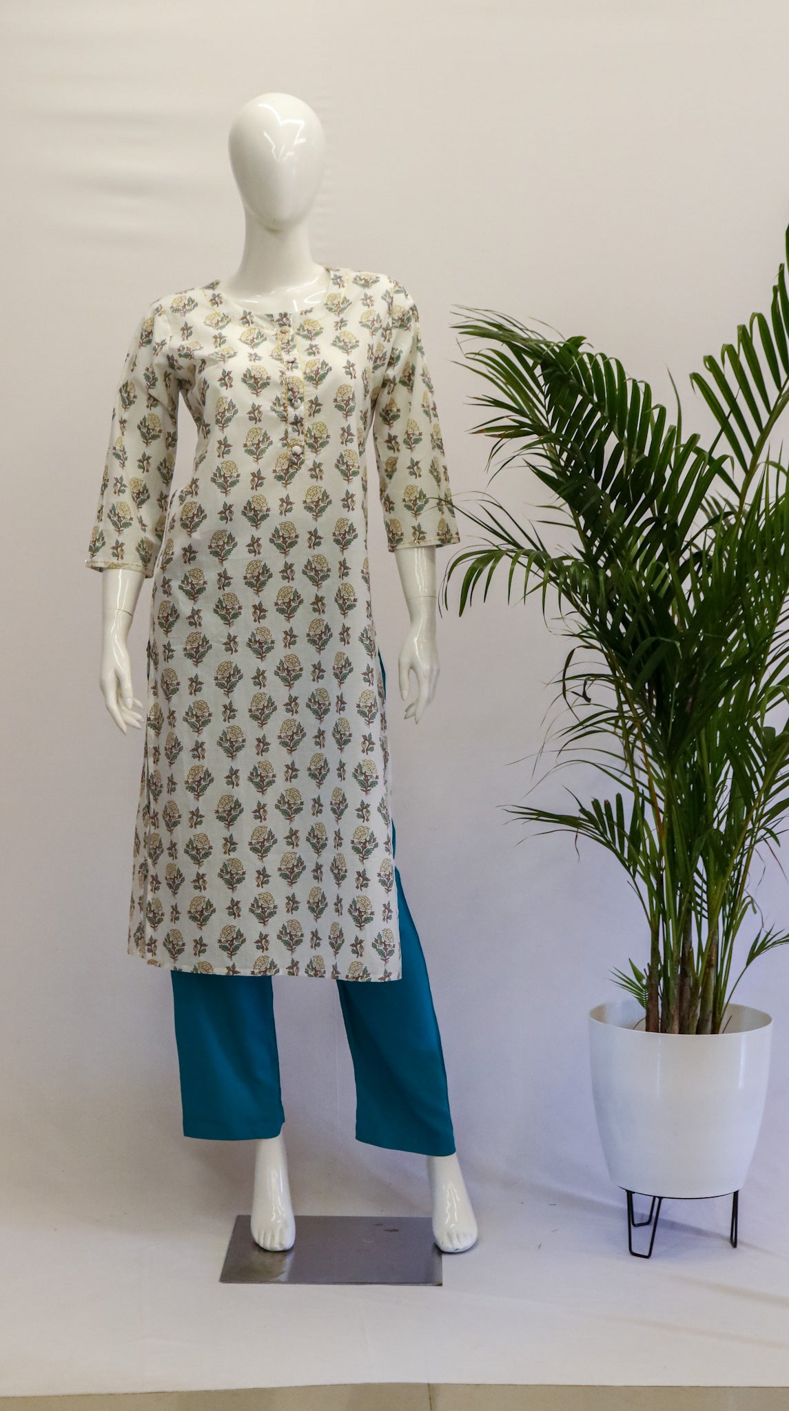 Floral Cotton Kurti