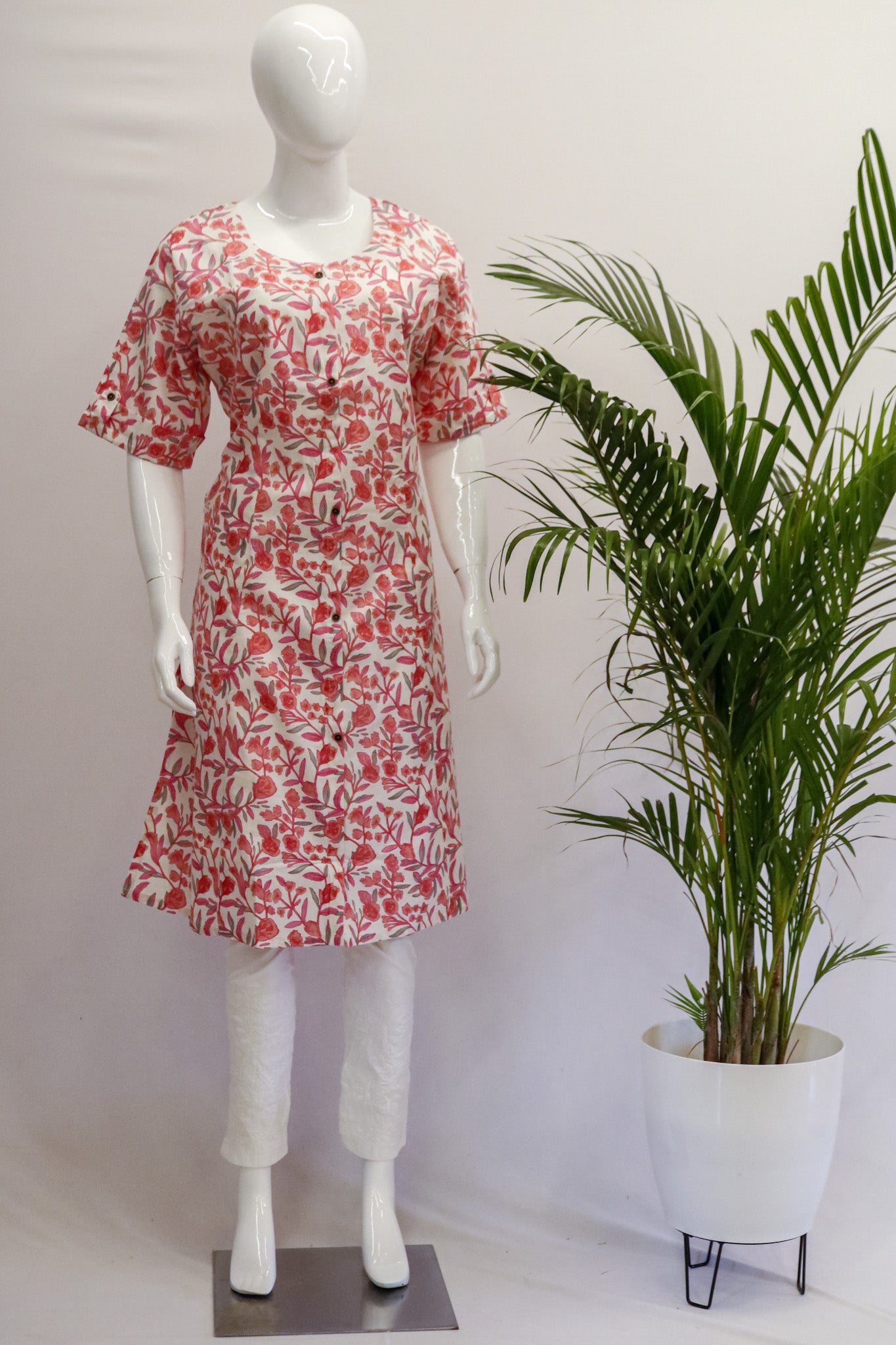 Princess Cut Floral Kurti