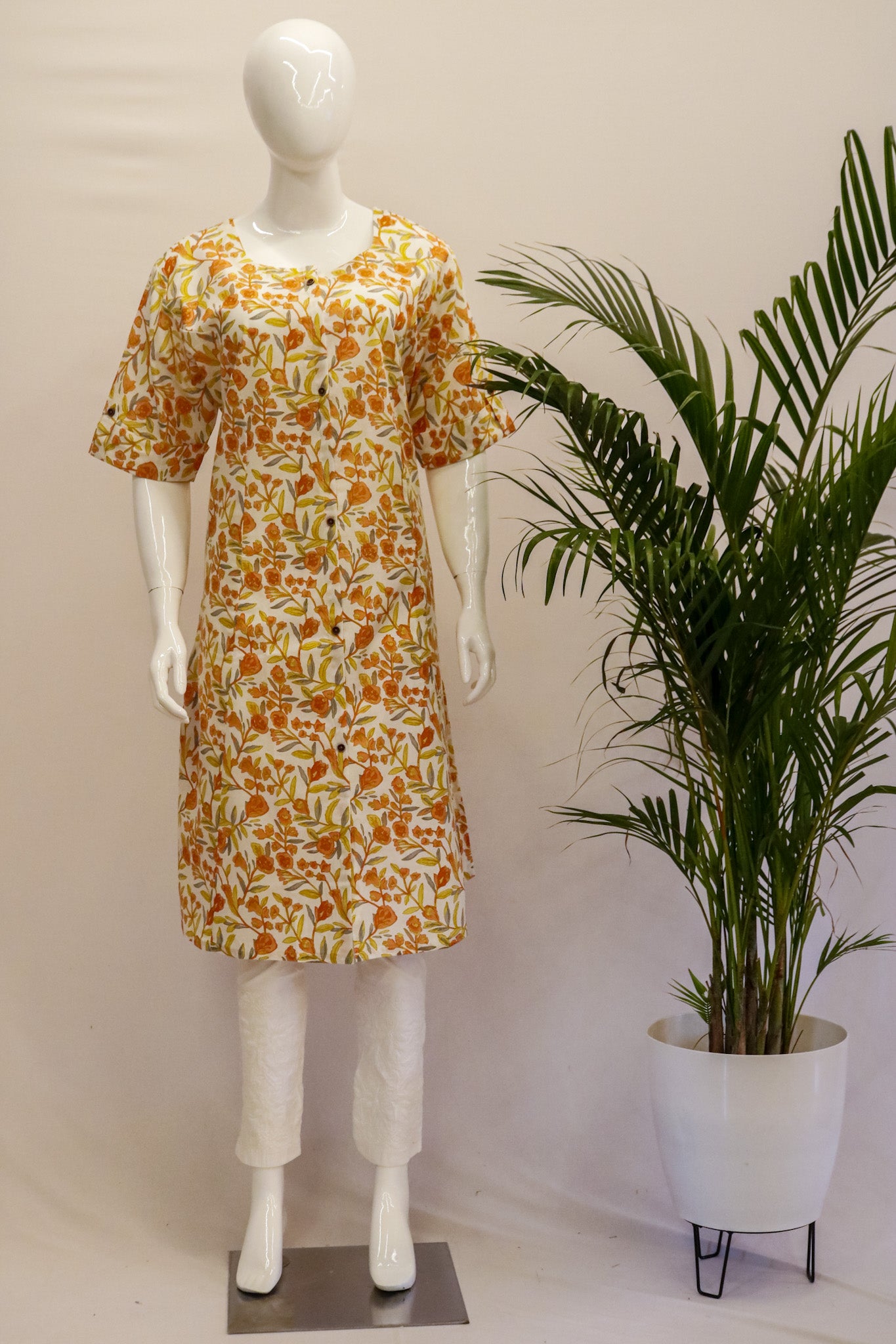 Princess cut Floral Kurti