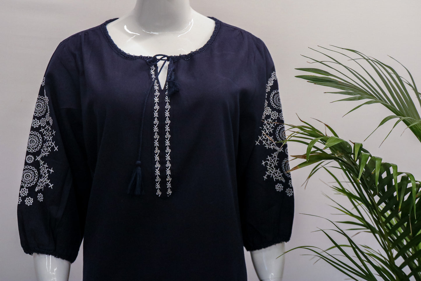 Navy Blue Flex Kurti