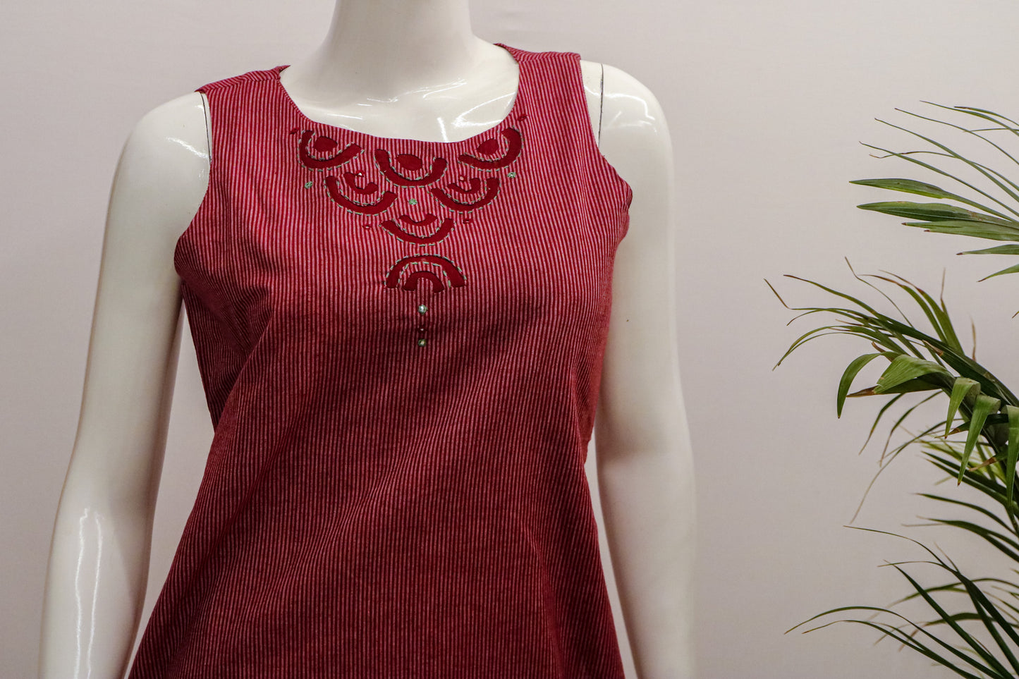 Cotton Sleevless Kurti