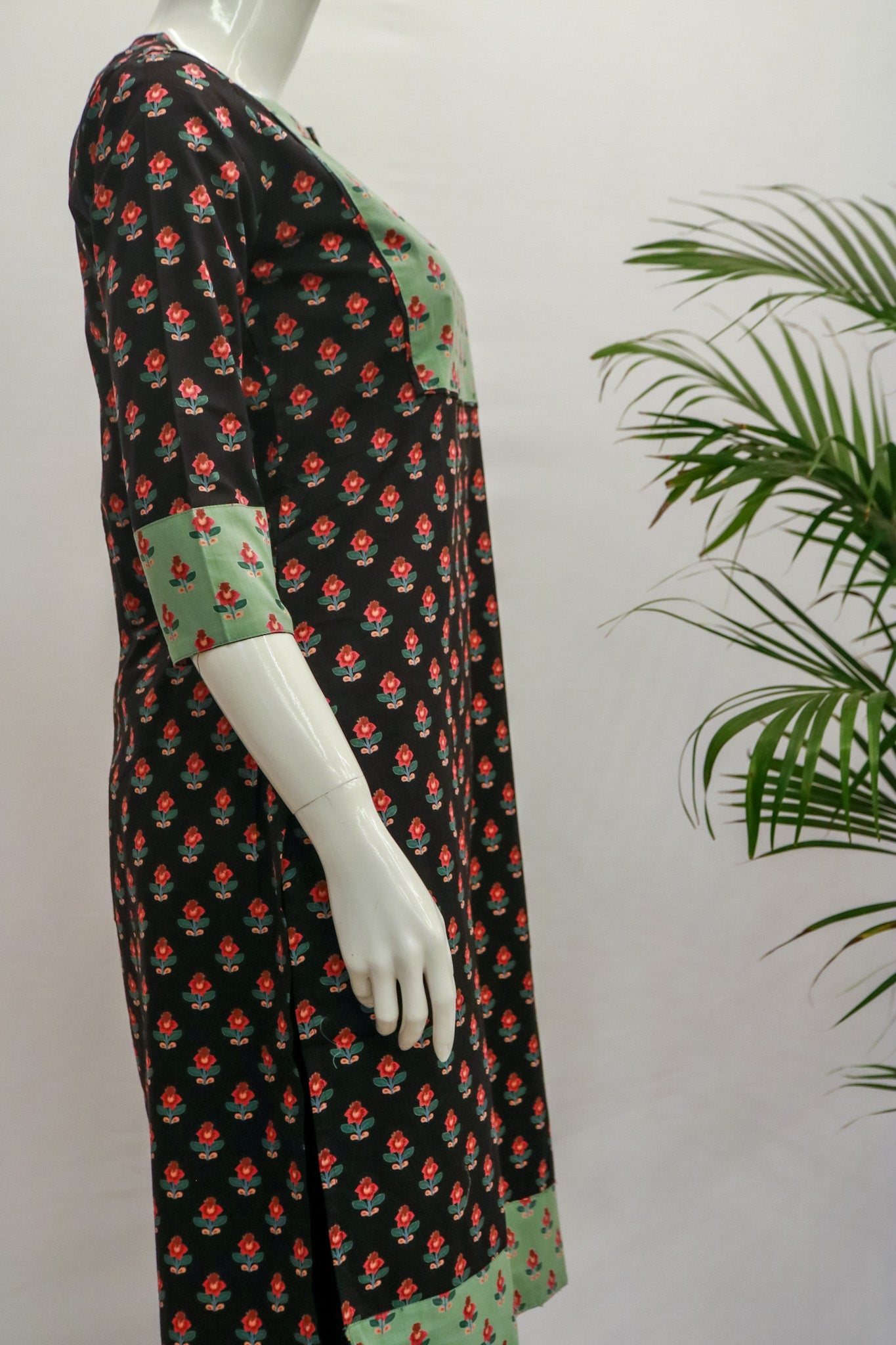 RU Green and Black Kurti