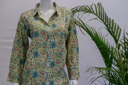 Light Green Shirt Co Ord Set