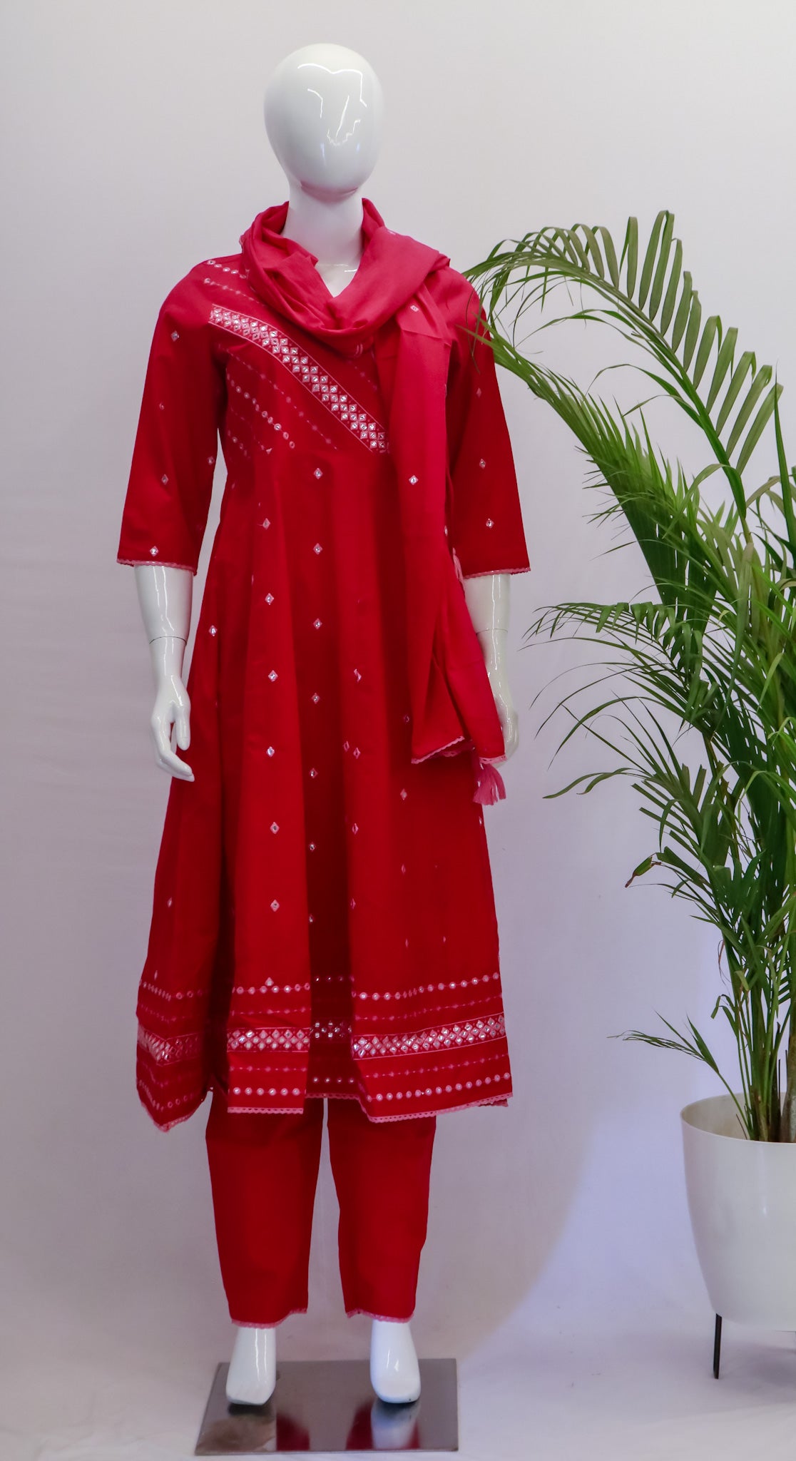 AD Mul Anarkali Dupatta Set