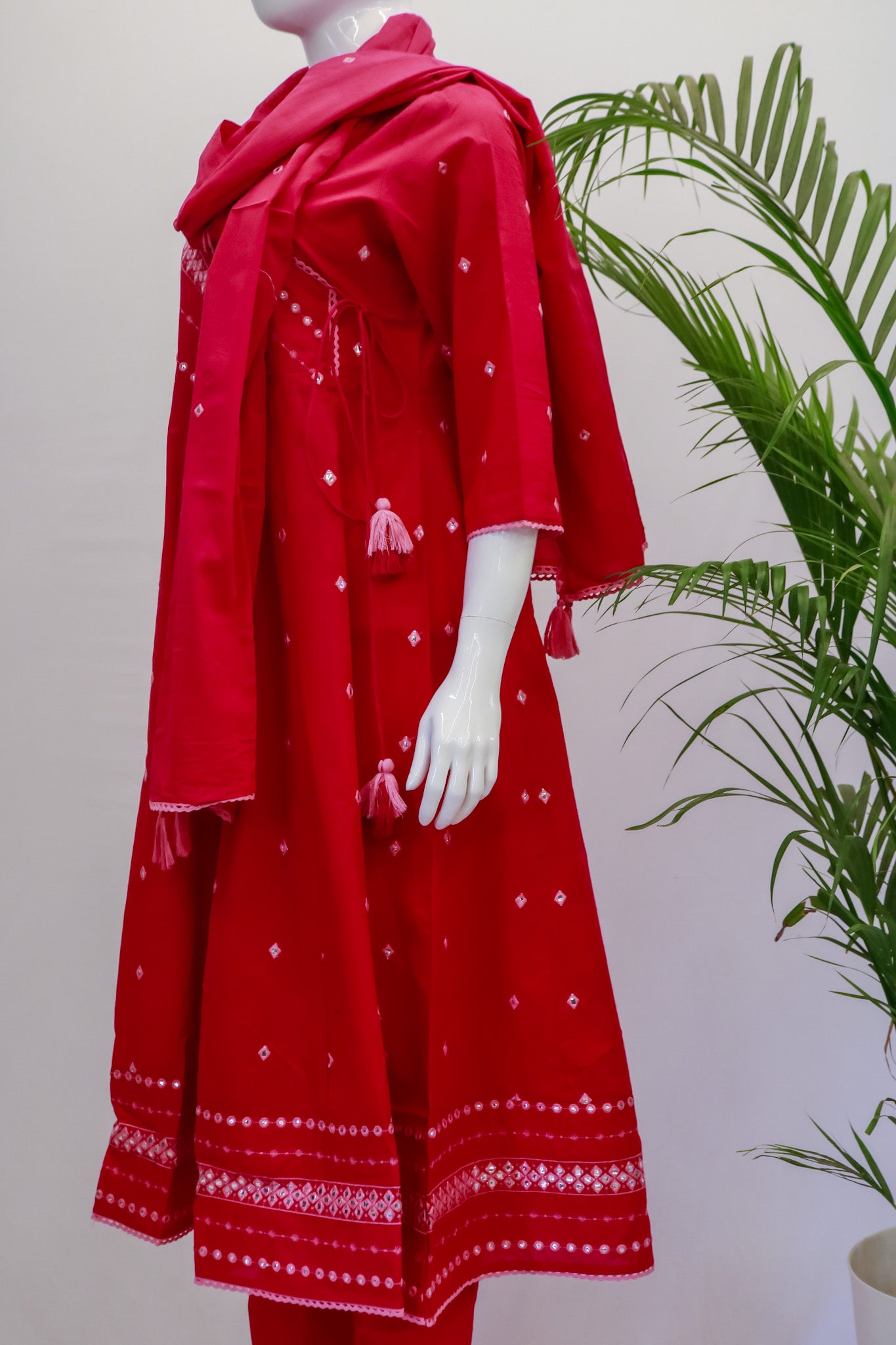 AD Mul Anarkali Dupatta Set