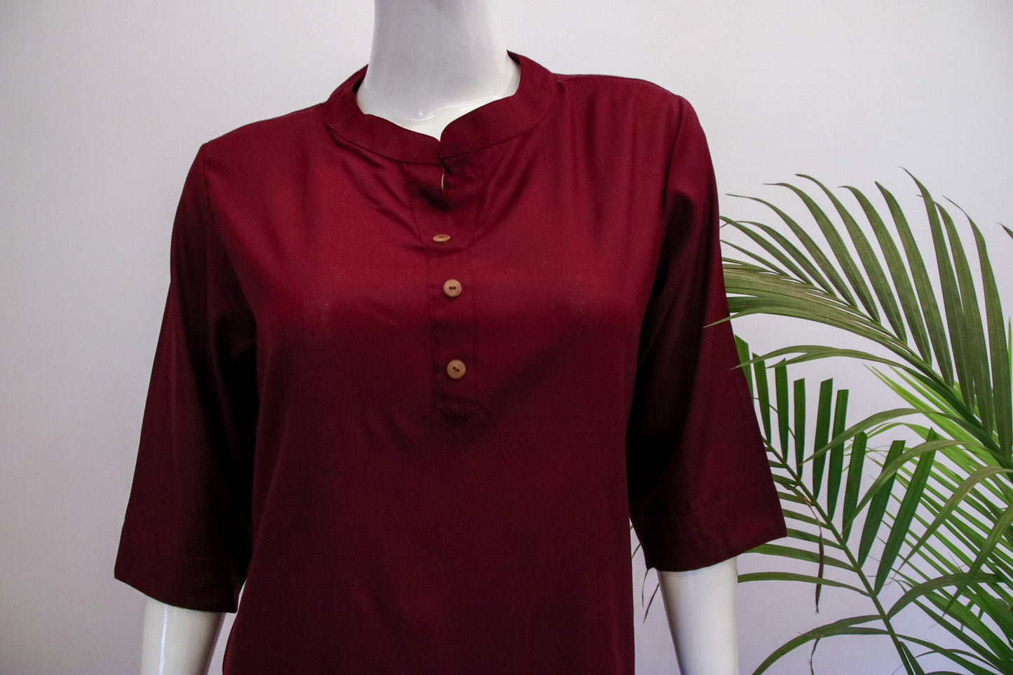 Marron Cotton Top and Pant Set