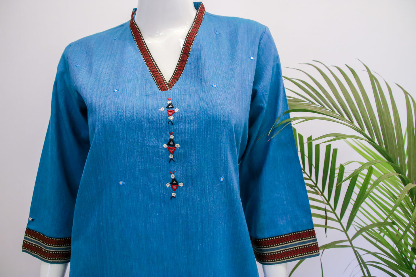 Cotton Blue Kurti