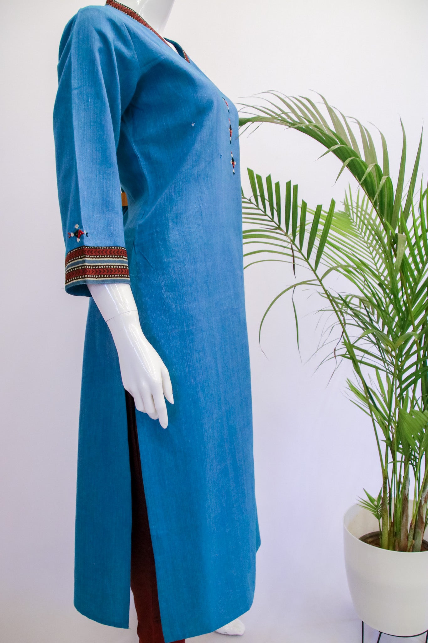 Cotton Blue Kurti