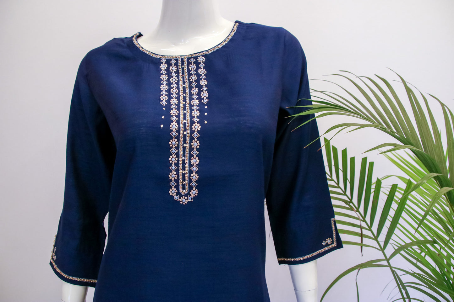 Muslin Blue Kurti