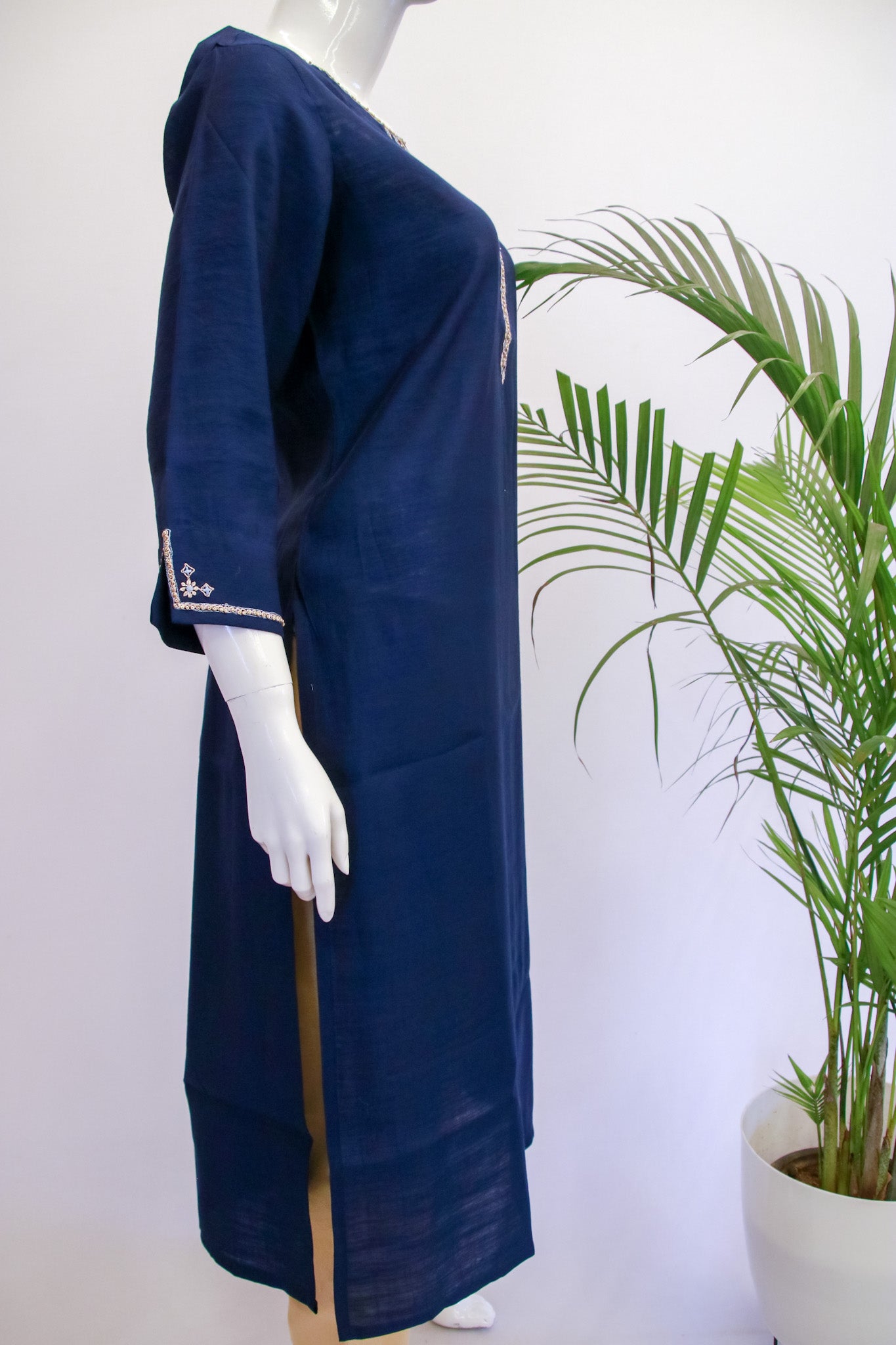 Muslin Blue Kurti