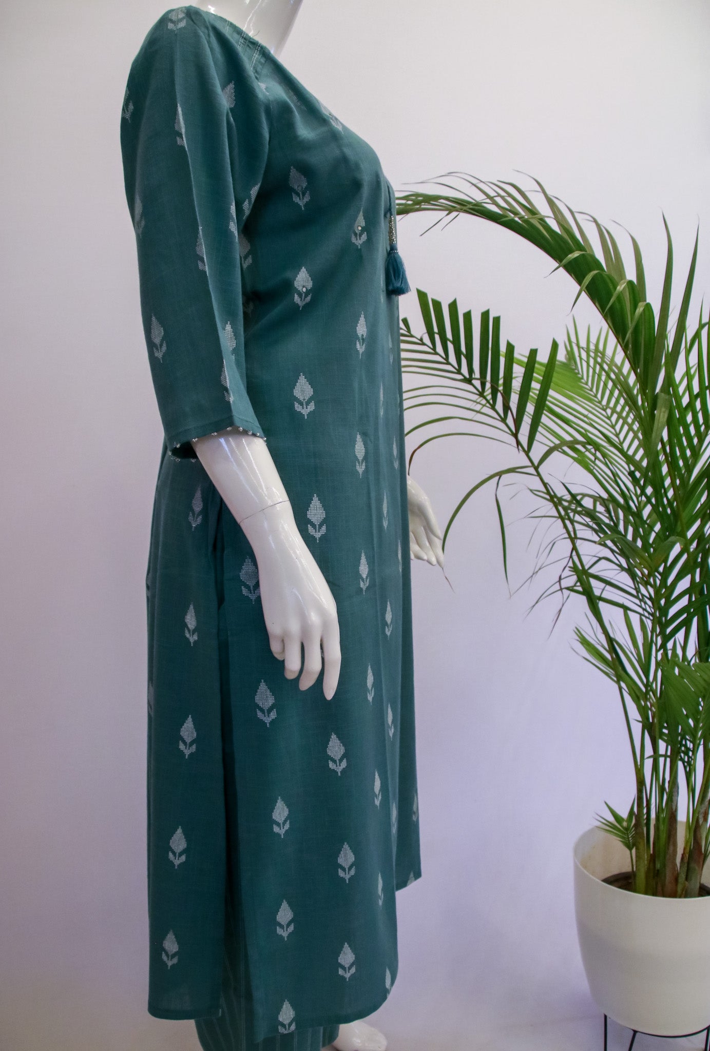 Cotton Green Top and Pant Set