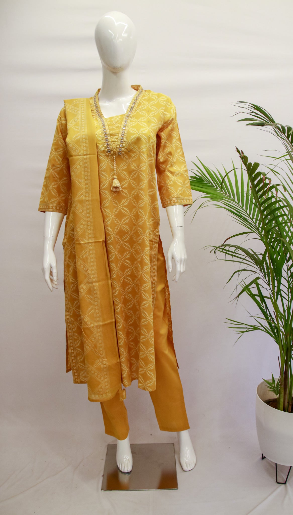 Yoke Work Dupatta Set