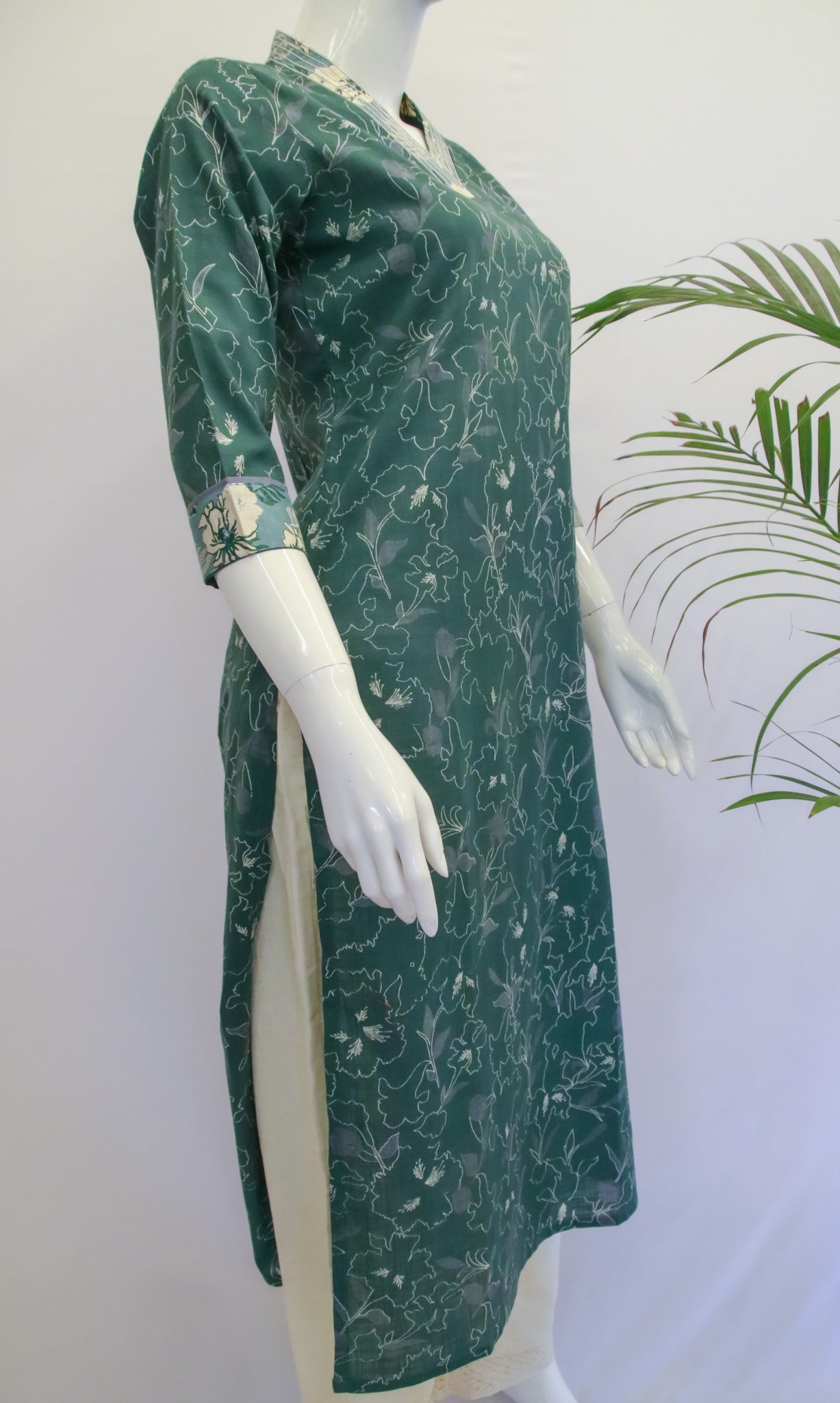 Cotton Green Kurti