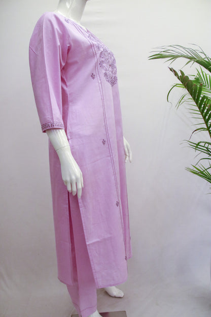 Cotton Lavender Purple Top and Bottom