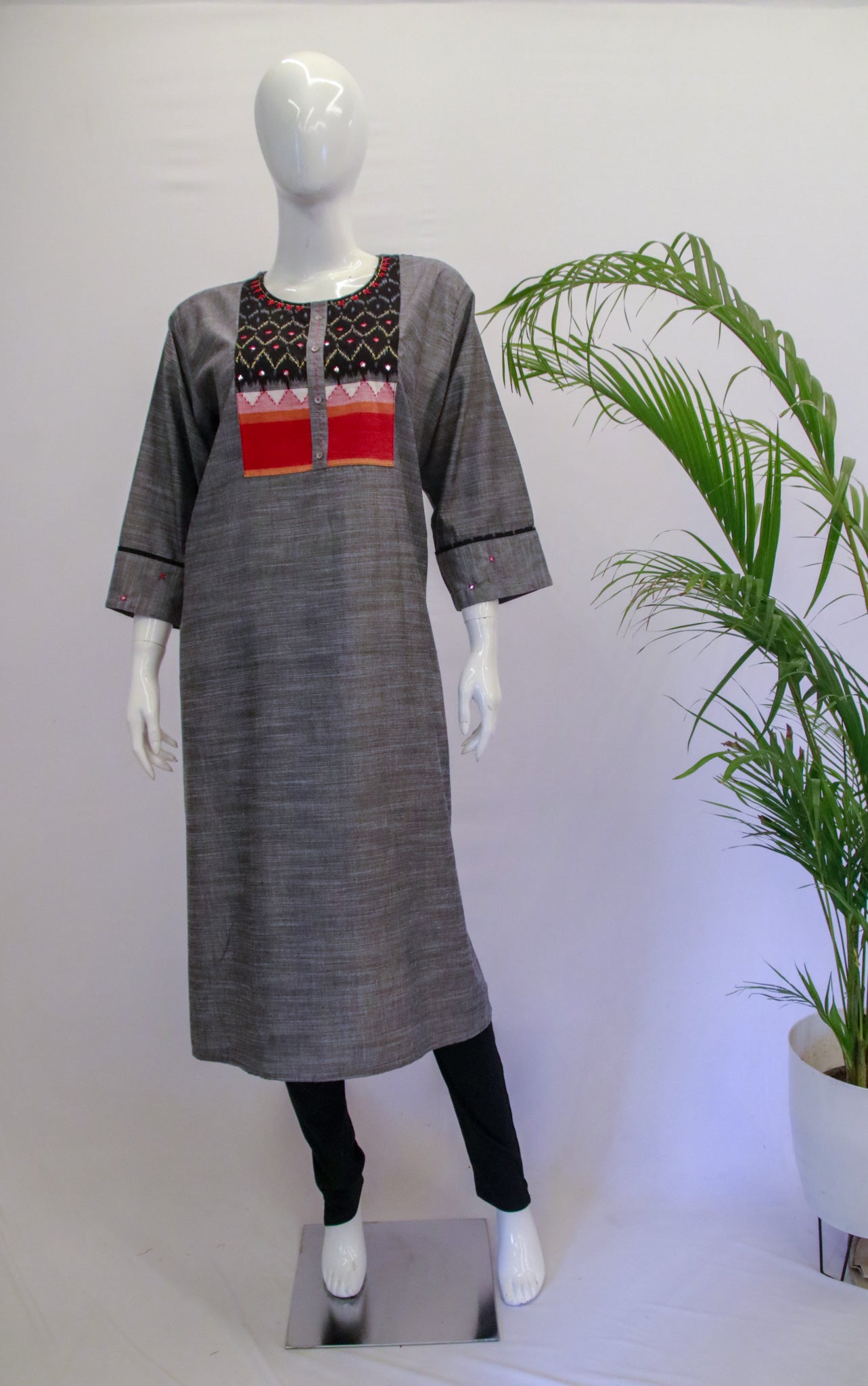 Cotton Plus Size Ikkath Kurti