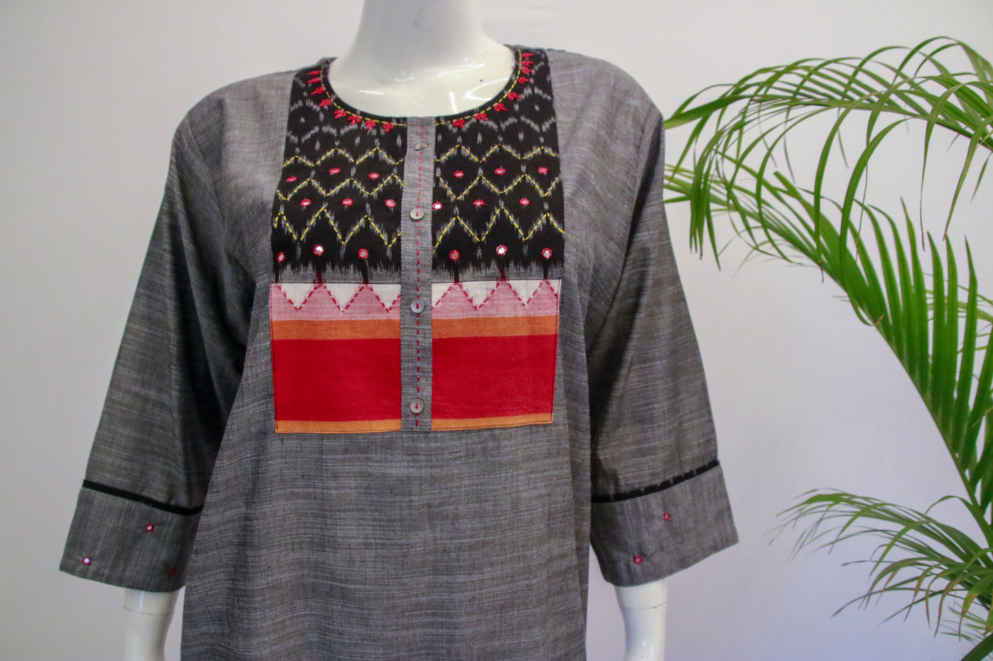 Cotton Plus Size Ikkath Kurti