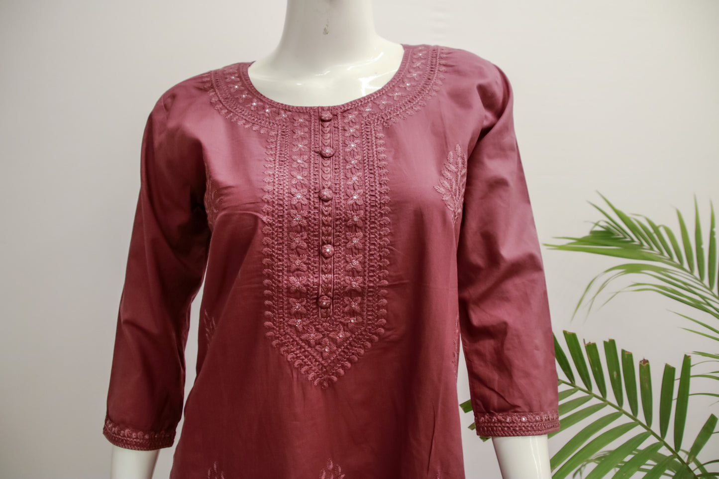 Cotton Chikankari Kurti