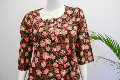 Floral Cotton Top Pant Set