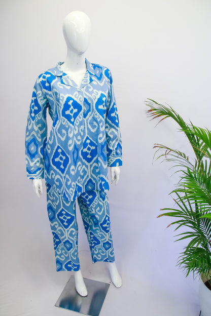 Blue Printed Co-ord Set