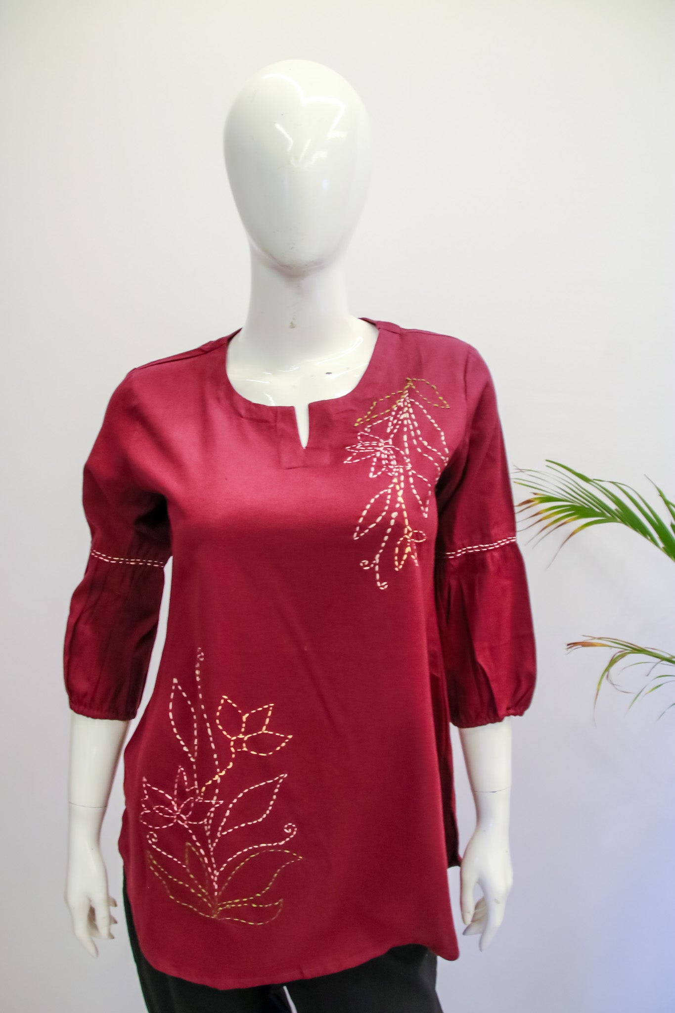 Cotton Brown Short Top