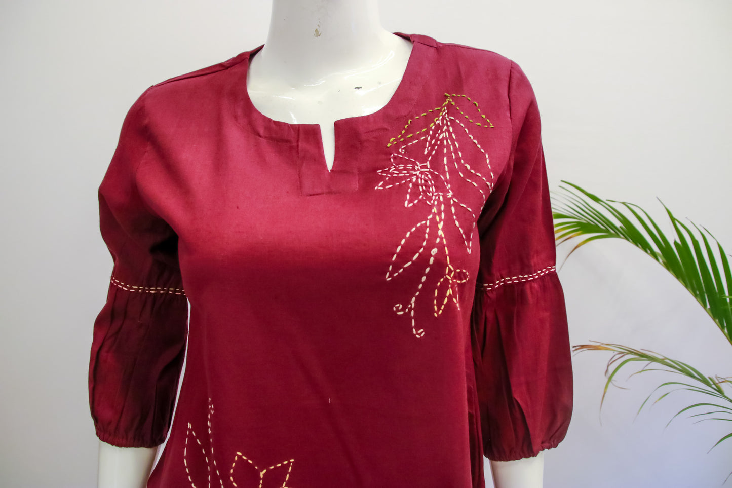 Cotton Brown Short Top