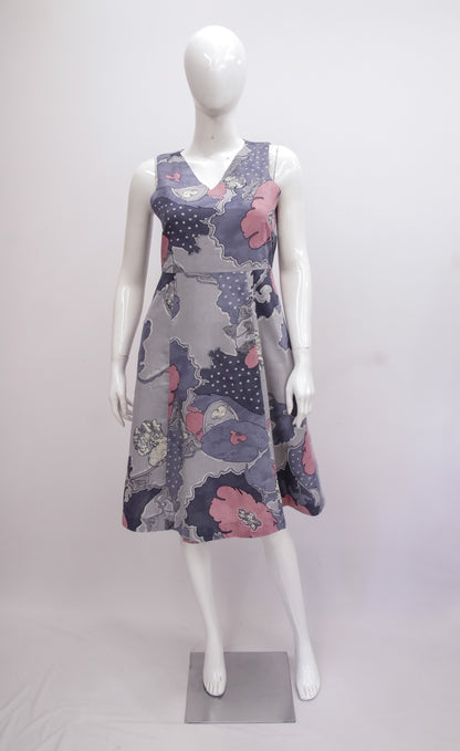 Grey Geometric Dress