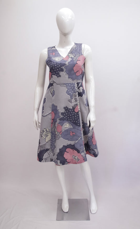Grey Geometric Dress