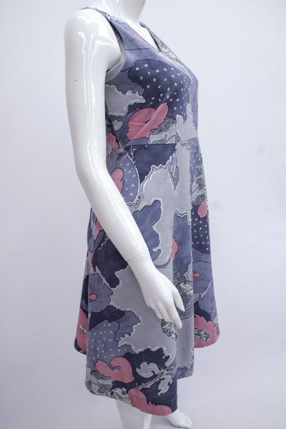 Grey Geometric Dress