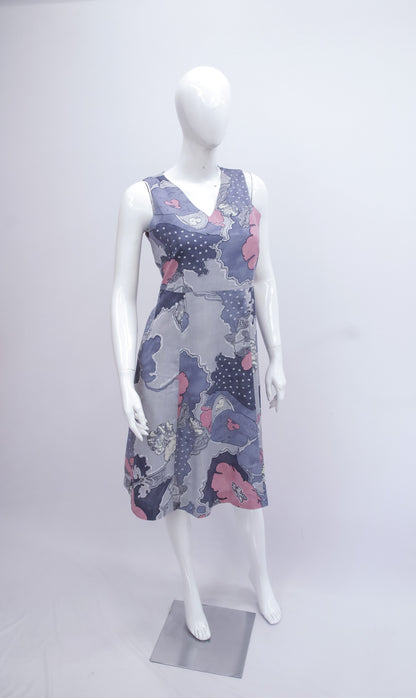 Grey Geometric Dress