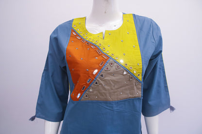 Premium women’s kurta set with handcrafted detailing, straight fit pants, and coordinated dupatta