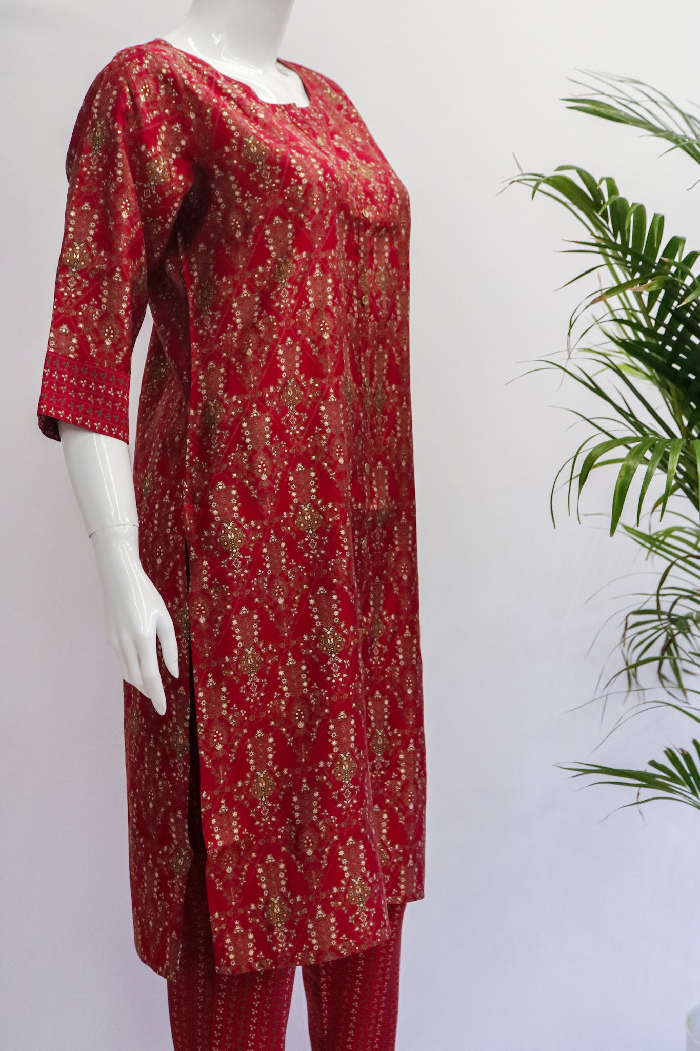 Maroon Top and Pant Set