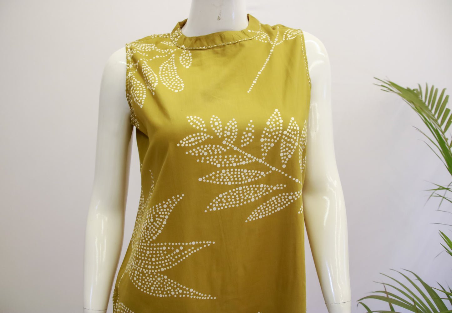 Mustard Sleeveless Top and Pant Set