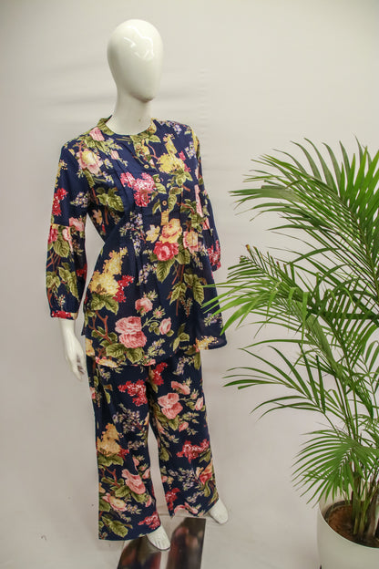 Navy Blue Co-Ord Set