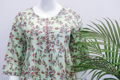 PS Floral Cotton Dupatta Set