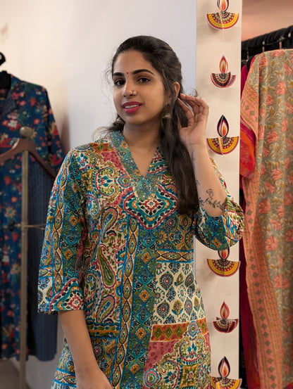 Cotton Printed Kurti