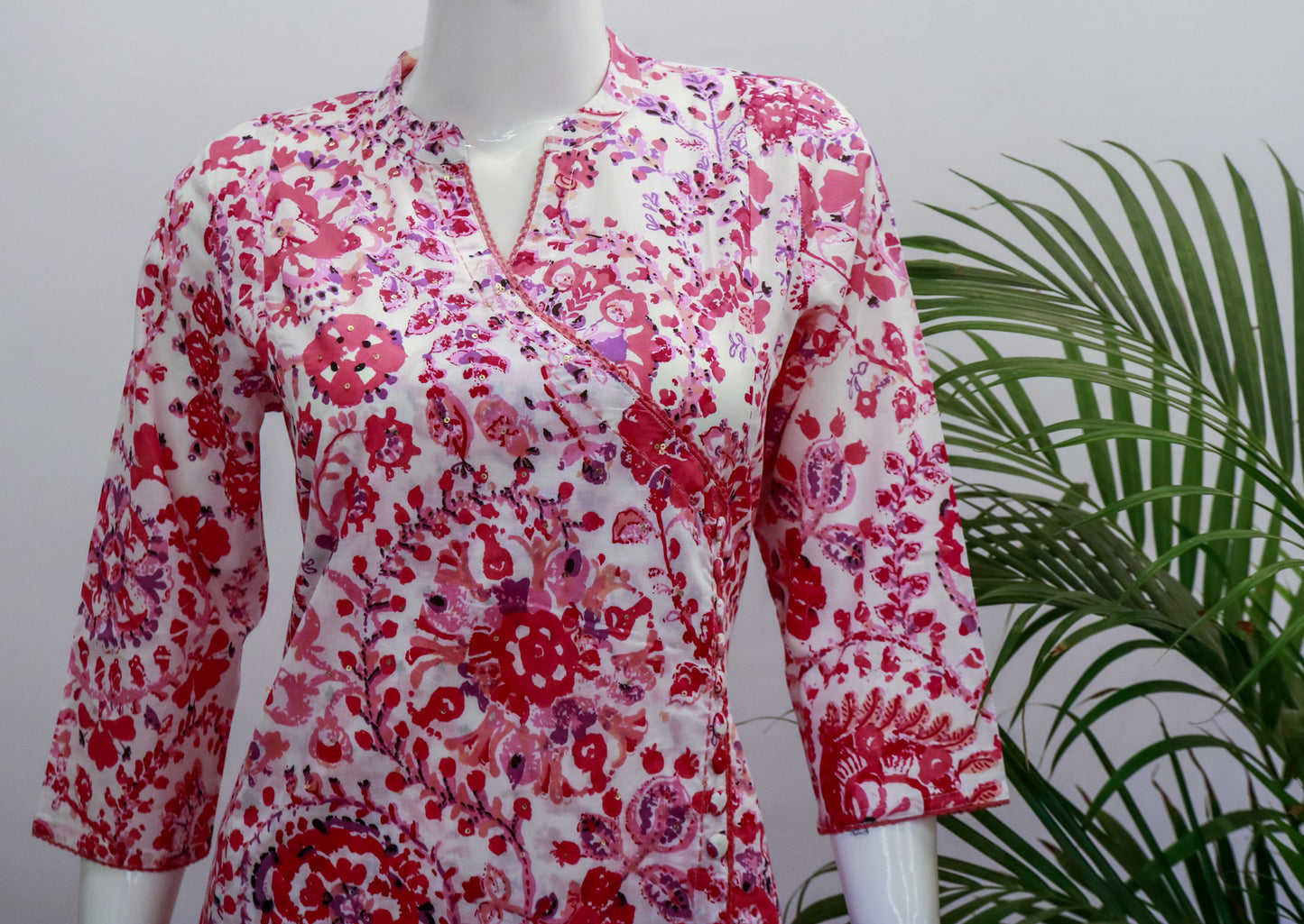 Peach Cotton Top & Pant Set