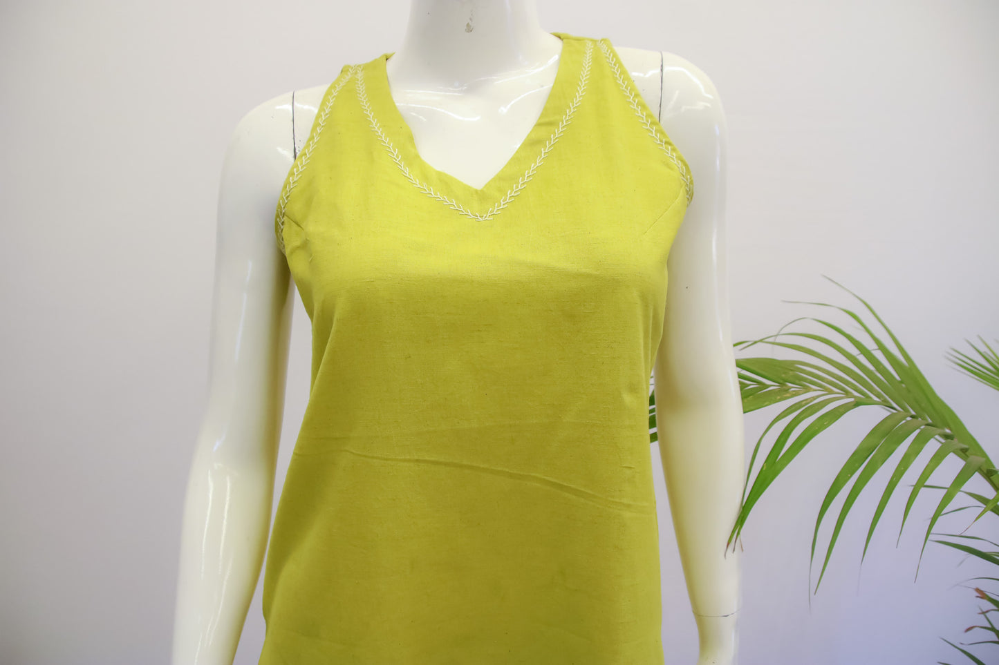 Flex Cotton Mustard Top and Pant Set