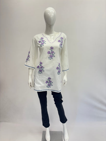 Premium Cotton White Tunic