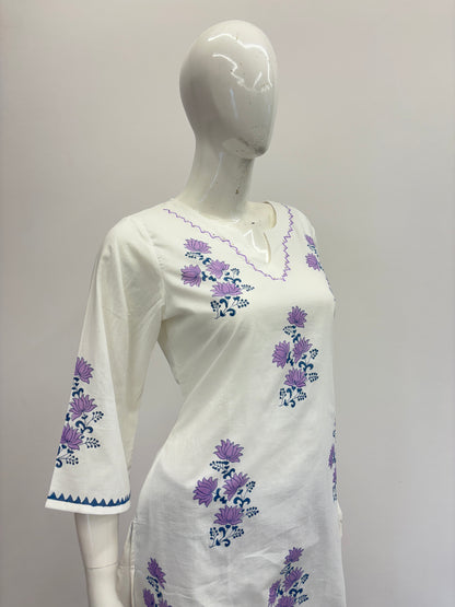 Premium Cotton White Tunic